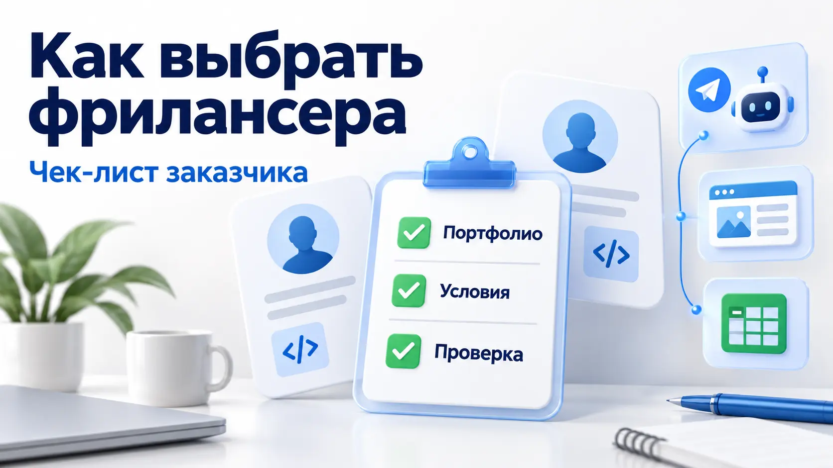 Как выбрать фрилансера для бота, сайта или автоматизации: чек-лист заказчика