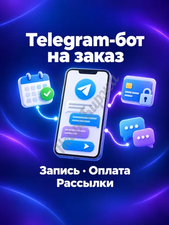 Telegram-бот на заказ под ключ — записи, оплаты, рассылки
