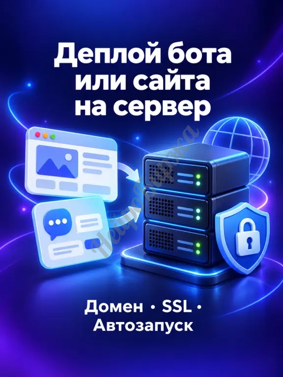 Деплой бота или сайта на сервер — домен, SSL, автозапуск