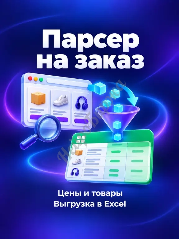 Парсер на заказ — цены конкурентов, маркетплейсы, выгрузка в Excel